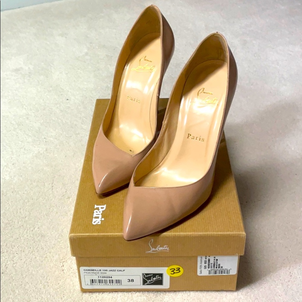 Christian Louboutin - nude heels